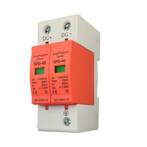 dc spd 500v 20 40ka type 2 surge protector 2p solar pv protection