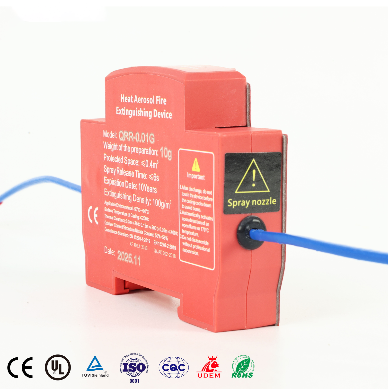 heat activated aerosol fire extinguisher din rail electrical cabinet heat activated aerosol fire extinguisher din rail electrical cabinet