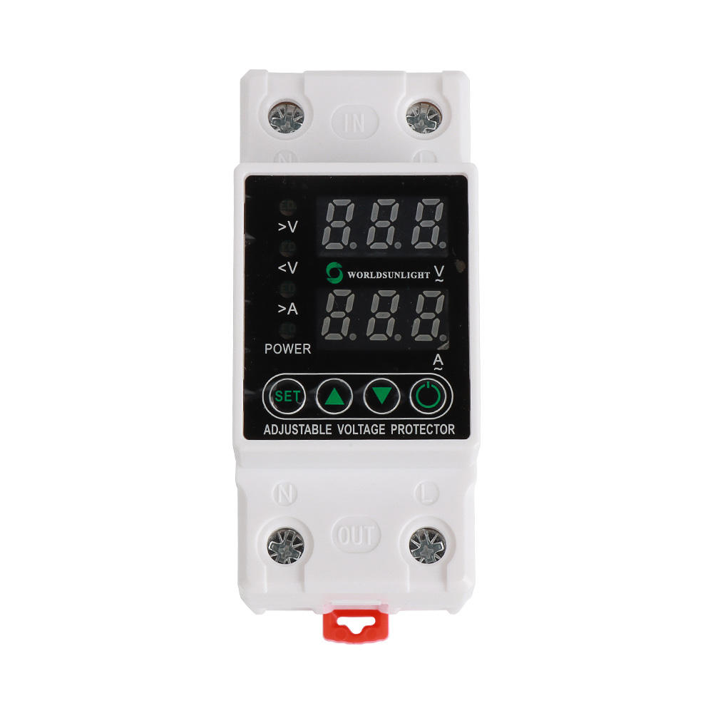 over and under voltage protector 30a 100a 230v din rail adjustable relay over and under voltage protector 30a 100a 230v din rail adjustable relay