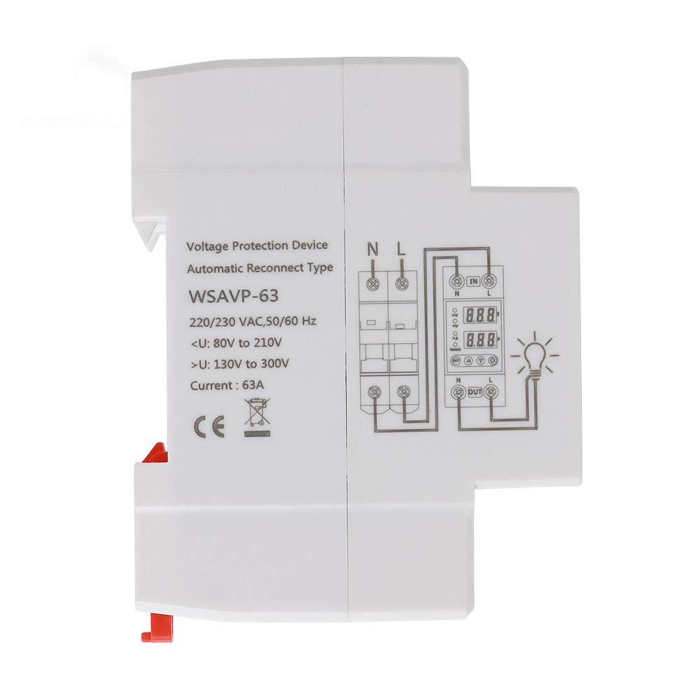 over and under voltage protector 30a 100a 230v din rail adjustable relay over and under voltage protector 30a 100a 230v din rail adjustable relay