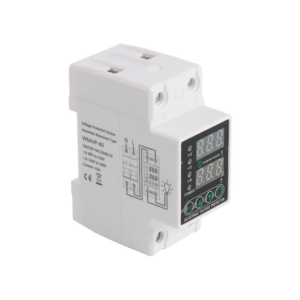 over and under voltage protector 30a 100a 230v din rail adjustable relay