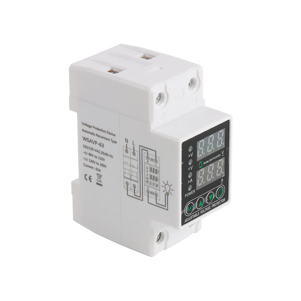 over and under voltage protector 30a 100a 230v din rail adjustable relay over and under voltage protector 30a 100a 230v din rail adjustable relay