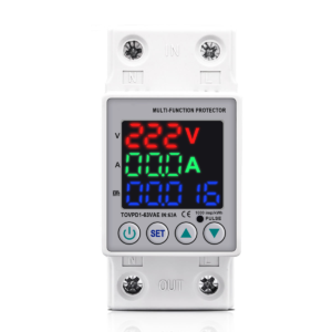 over/under voltage protector 63a 230v din rail adjustable relay current