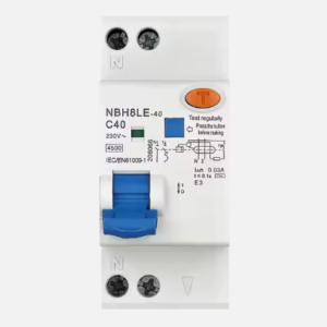 rcbo nbh8le 1 40a 1p+n residual current breaker