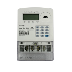 single phase prepaid energy meter lcd rs485 kwh sts iec standard