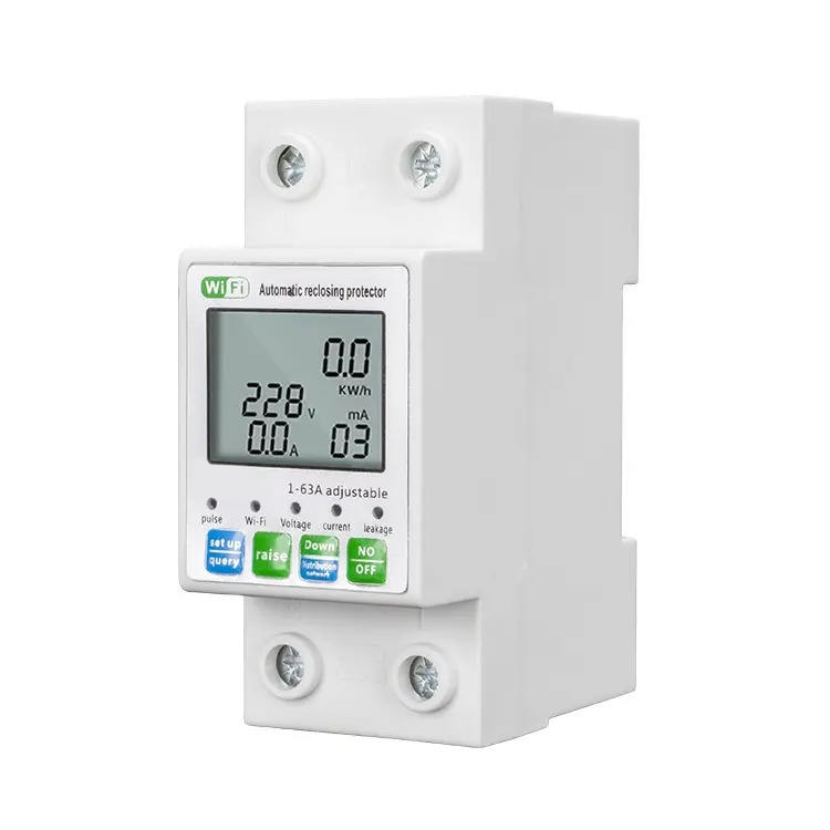 smart wifi mcb 63a 80a 2p tuya adjustable reclosing google home