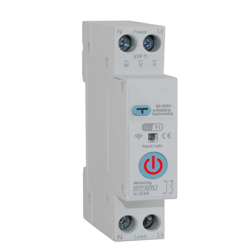 smart wifi rcb0 90 300v adjustable voltage metering overload elcb smart wifi rcb0 90 300v adjustable voltage metering overload elcb