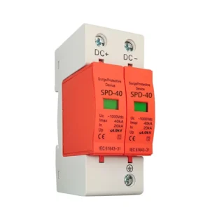 Home solar dc surge protector 1000v spd lightning protection 2p