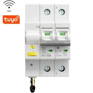 tuya wifi smart rccb 2p 3p 4p 220v 230v energy meter remote