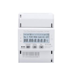 three phase energy meter lcd din rail modbus 3wire 4wire kwh
