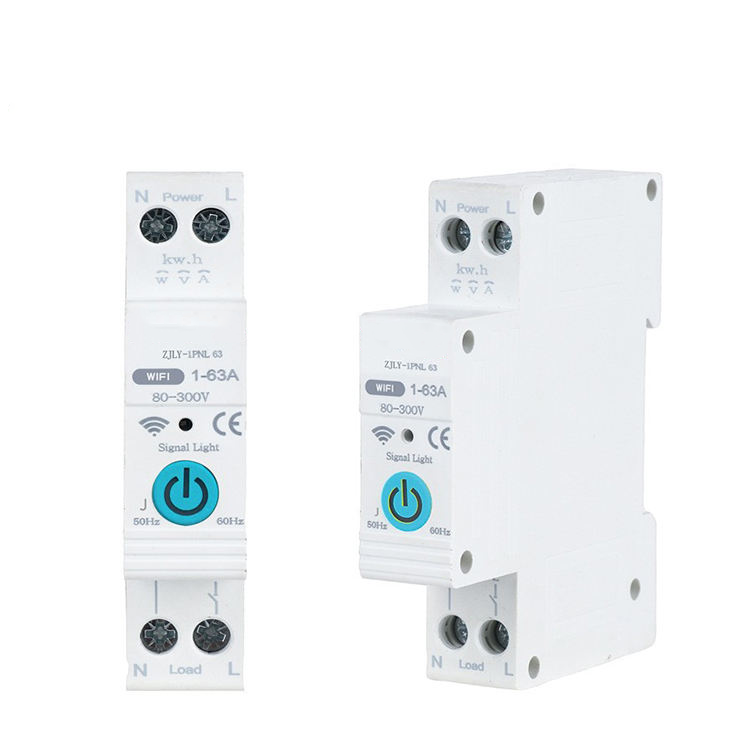 tuya wifi smart mcb 63a 1p thermostat voice control energy monitor tuya wifi smart mcb 63a 1p thermostat voice control energy monitor