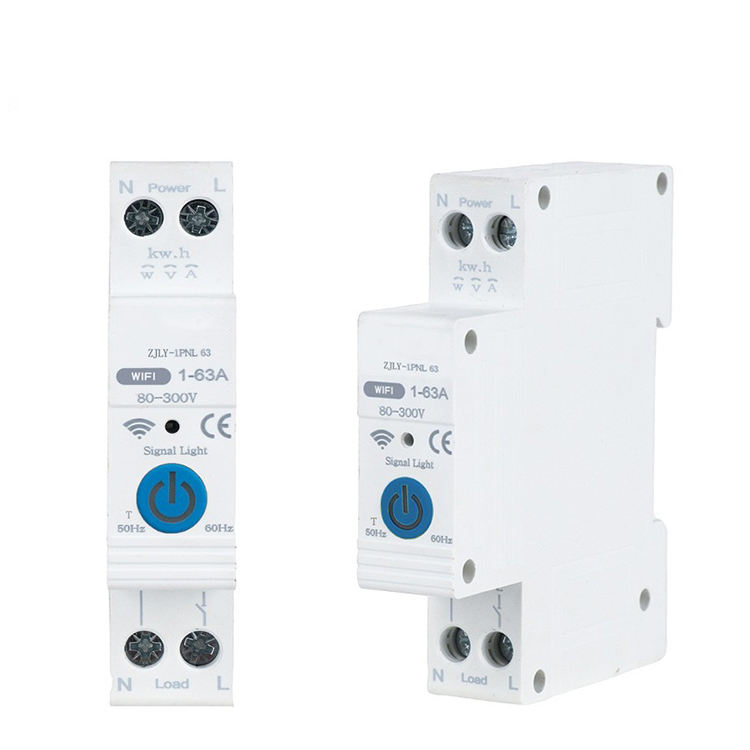 tuya wifi smart mcb 63a 1p thermostat voice control energy monitor tuya wifi smart mcb 63a 1p thermostat voice control energy monitor