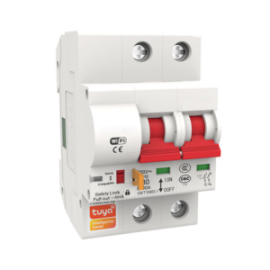 tuya wifi smart mcb 63a 80a 100a 125a ac 2p din rail mini