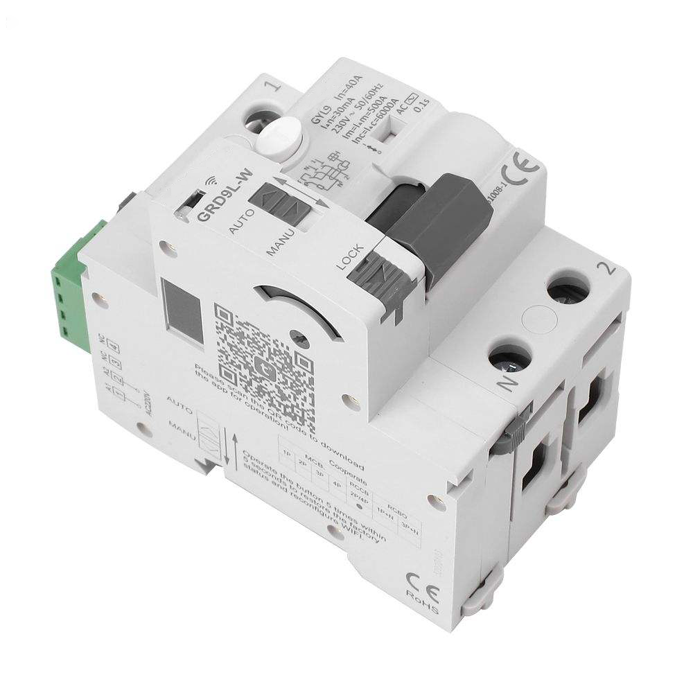 WiFi Smart MCB RCCB RCBO 2P 40A 30mA 100mA Auto Recloser Breaker - 18 ...