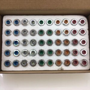 12mm brass led indicator light ip67 multi color push button