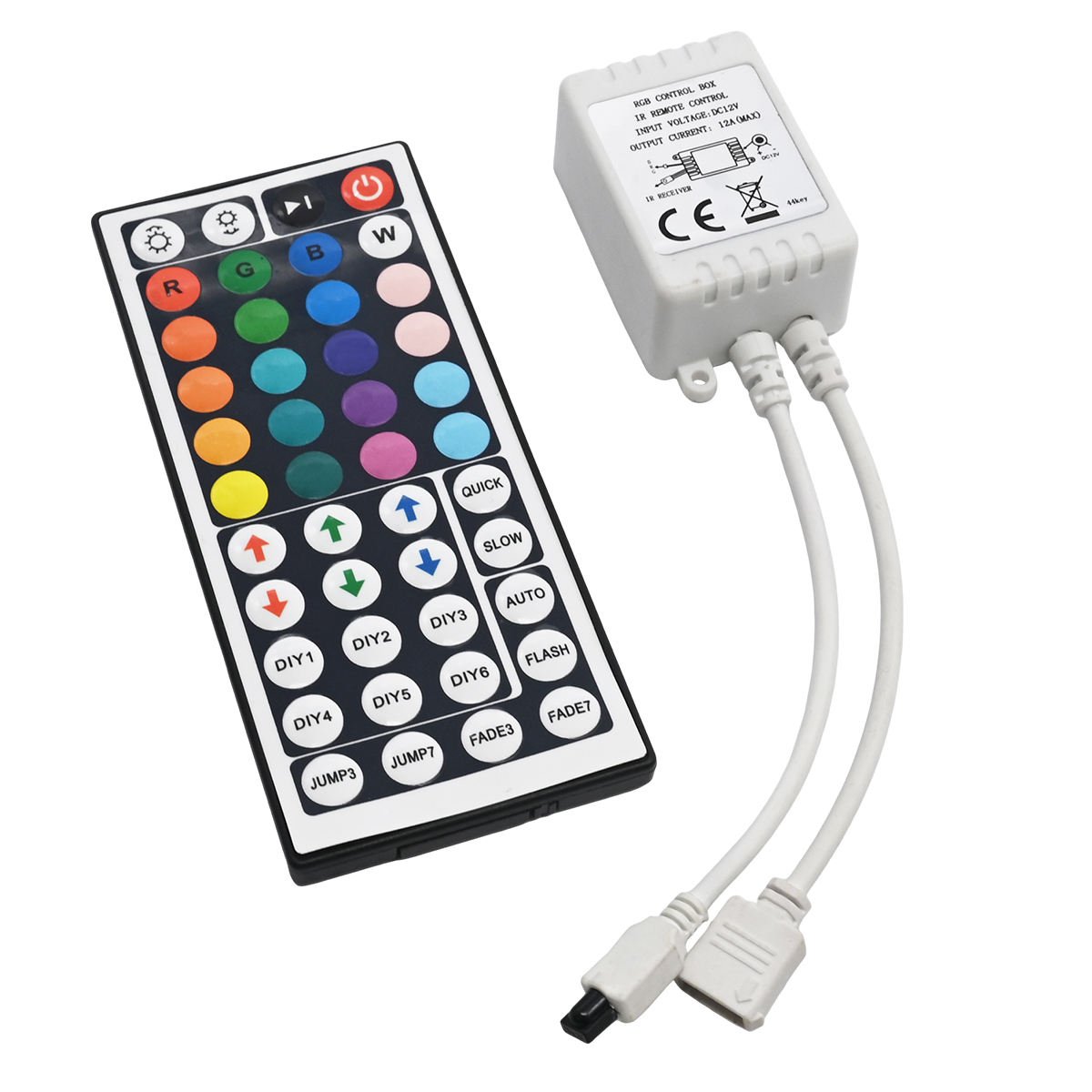 dc 12v 44 key ir rgb led controller 5050 strip dimmer dc 12v 44 key ir rgb led controller 5050 strip dimmer