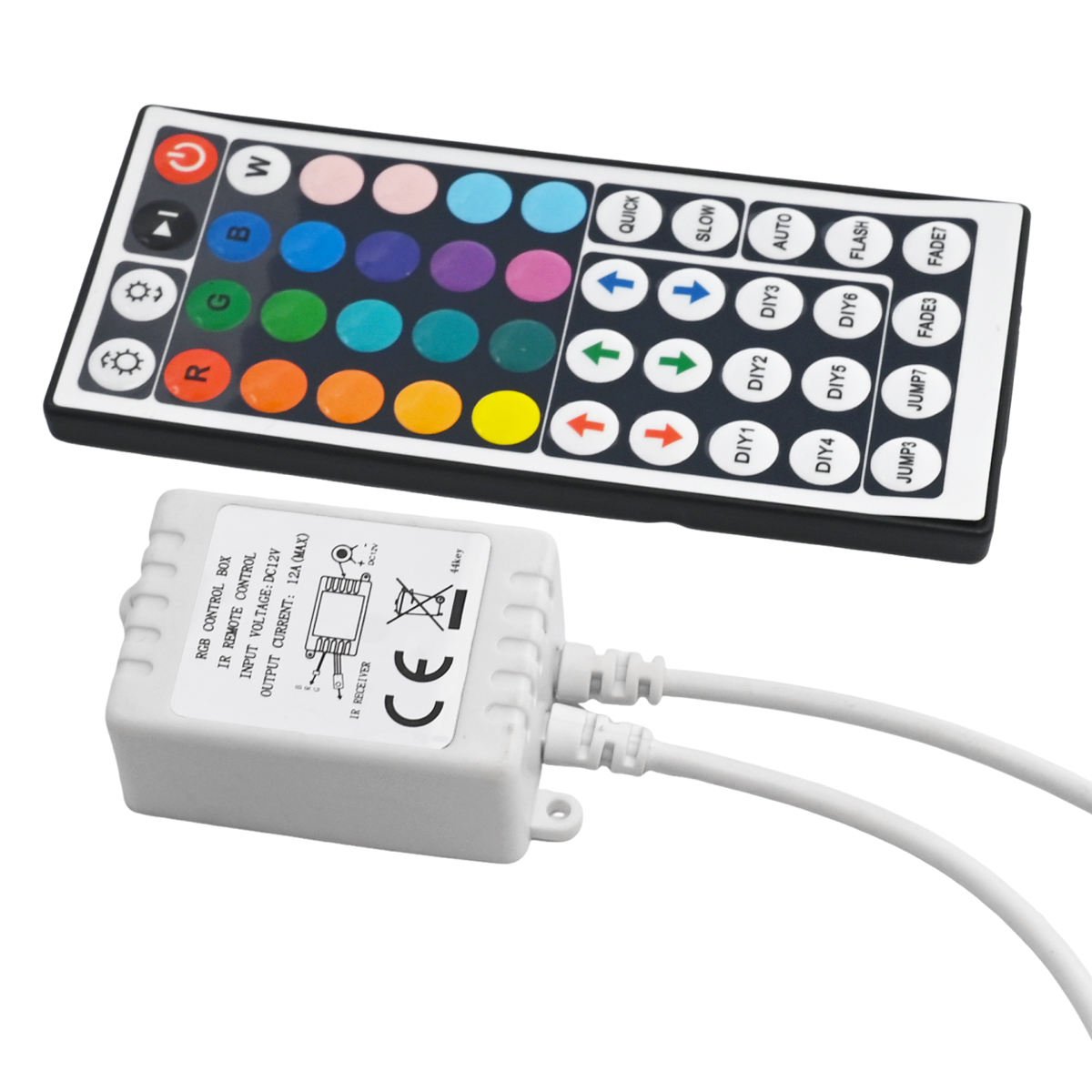 dc 12v 44 key ir rgb led controller 5050 strip dimmer dc 12v 44 key ir rgb led controller 5050 strip dimmer