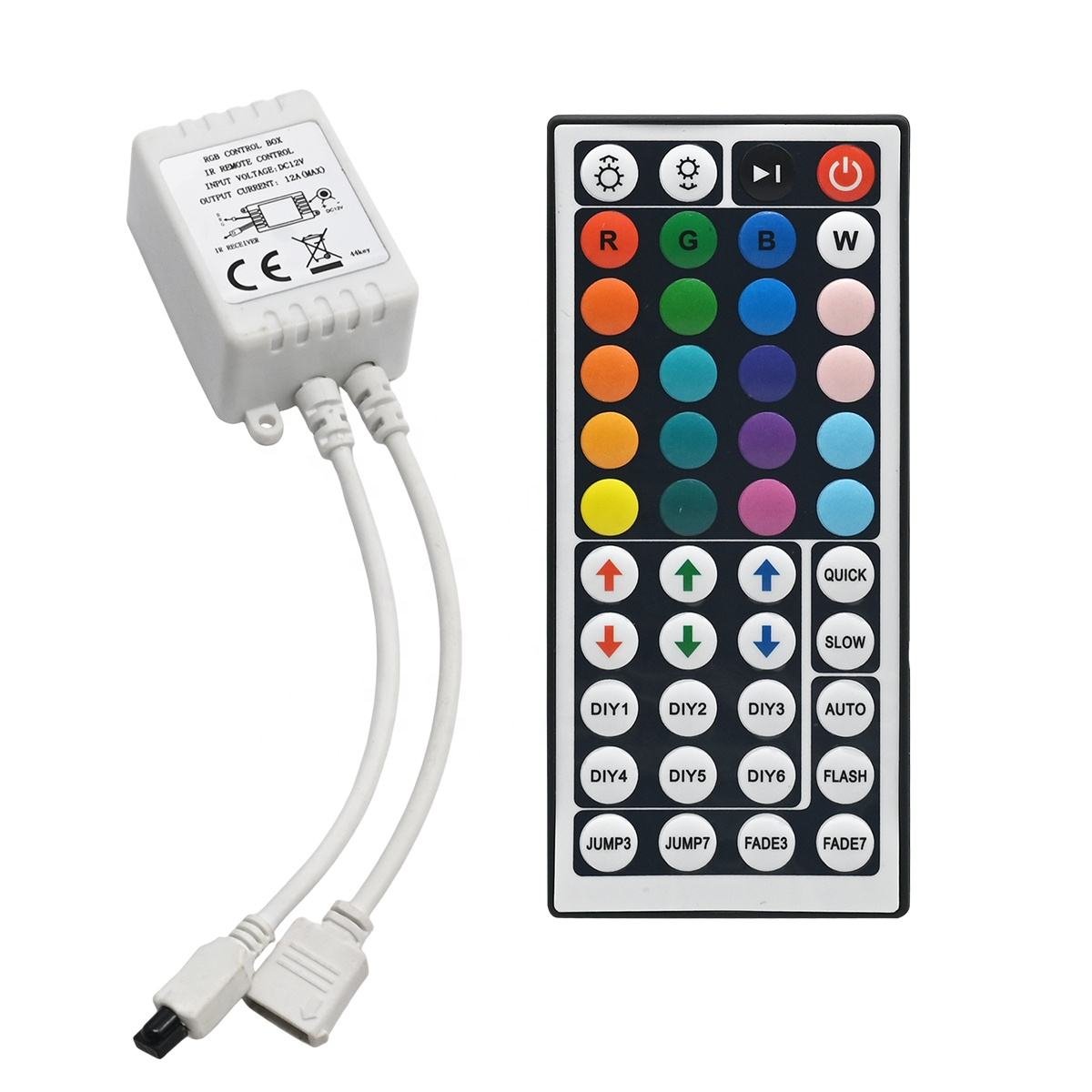 dc 12v 44 key ir rgb led controller 5050 strip dimmer dc 12v 44 key ir rgb led controller 5050 strip dimmer