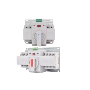 dual power transfer switch 2p3p4p 63a 125a single phase manual auto