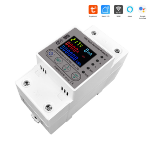 wifi smart energy meter 63a 80a circuit breaker tuya kwh timer