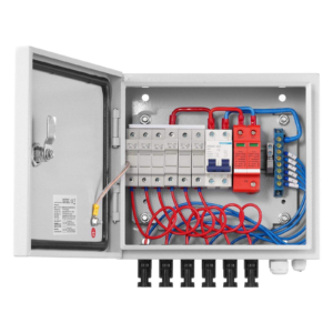 pv combiner box 6 string 15a steel ip65 solar panel