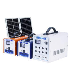 portable solar power station with panel for home camping emergency backup
