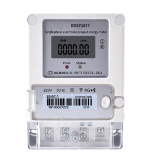 smart prepaid meter wifi/4g/bluetooth single phase sub meter recharge