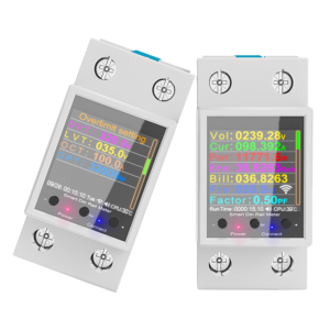 tuya wifi power meter 100a ac50 320v din rail lcd voltage monitor
